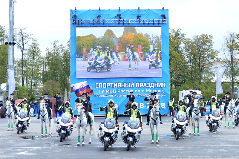 Сотрудники столичной Госавтоинспекции приняли участие в спортивном празднике московской полиции
